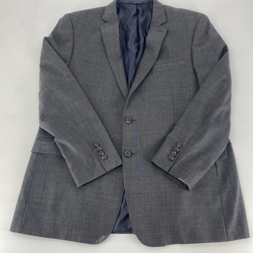Ralph Lauren Made Expressly For Dillards Mens Grey Wool Blazer Suit Jacket 46R